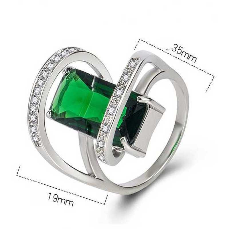 Sace Gems Classic  Zircon Ring Ladies Jewelry Wedding Promise Party Gift