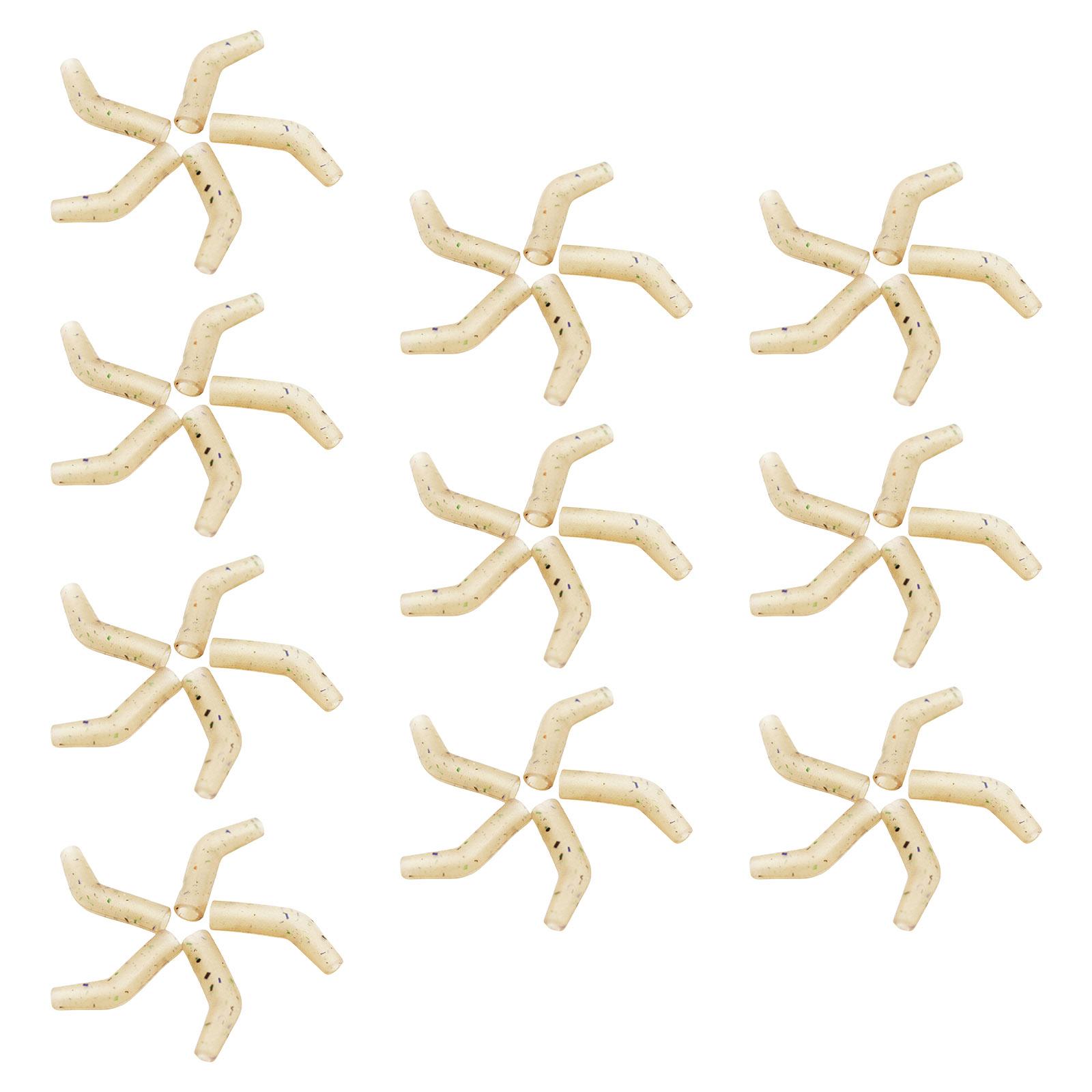 

50 шт. рыболовная леска выравниватель рукава крючка против запутывания для морской рыбалки изогнутый крючок выравниватель рыболовный волос оснастка аксессуар