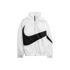 Giacca Tessuta con Zip Intera con Motivo Geometrico Giacche da Uomo Bianco AR3132-100