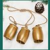 Christmas Bell Strings Pendant Gold Vintage Cow Bell Christmas Tree Decoration