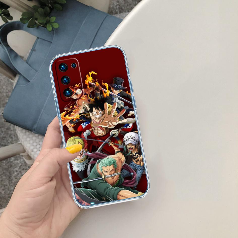 Anime One Piece Soft Shell Transparent Phone Case for Motorola Moto Edge 20 30 40 50 S30 Fusion Ultra Pro Neo Lite + G200 G23