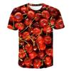 2024 Summer Best-Selling Cross-Border Men Best Selling T-shirt Fruit Short Sleeve 3D Digital Print Tops