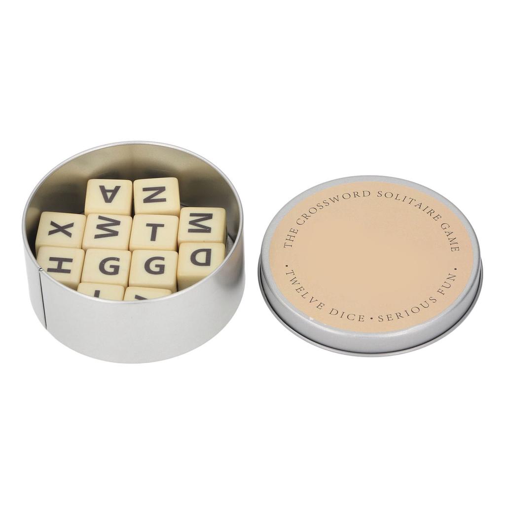 Game Crossword English 12 With Letter Dices Plastic Travel Scrabble Game With Storage Case For