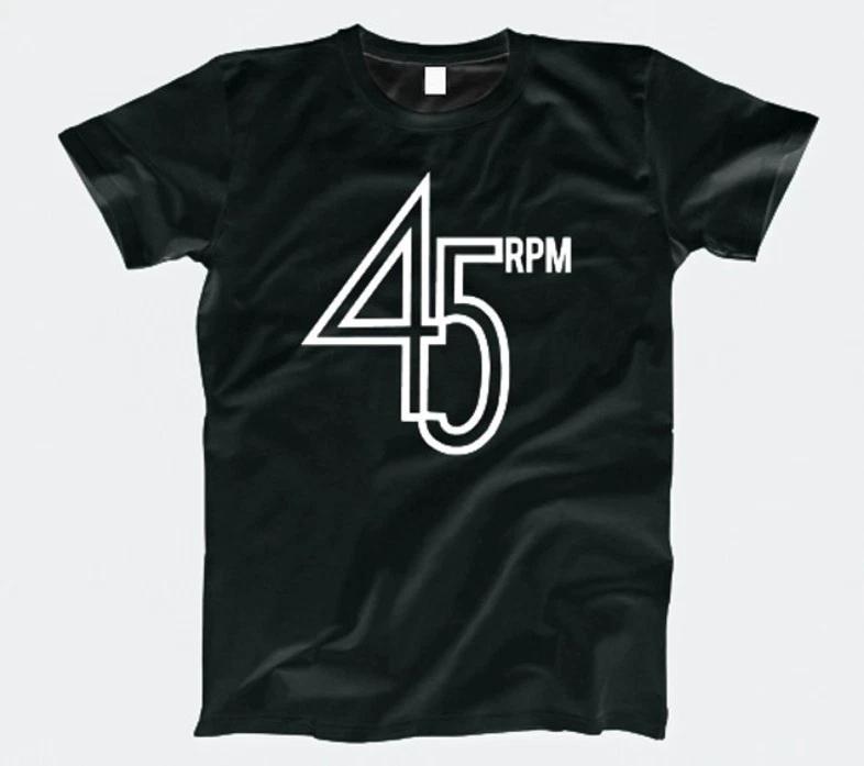 Tricou 45 RPM Muzică Single Vinil 7 Inch Platan Pop Rock GT058