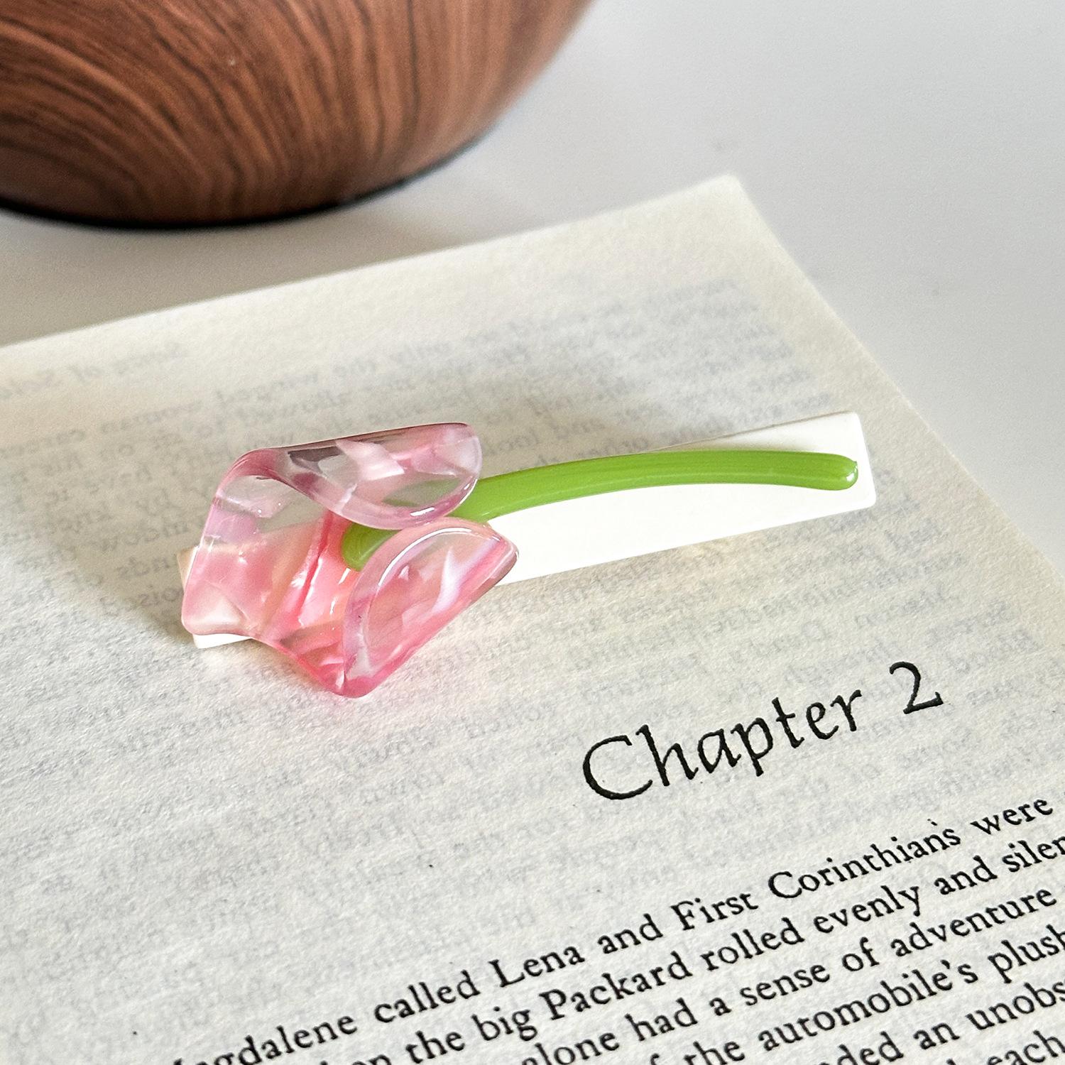 

Очаровательный узор Цветок Ацетатный зажим-краб для волос для женщин Стильный и Дизайнерский Трендовый White 6.5cm