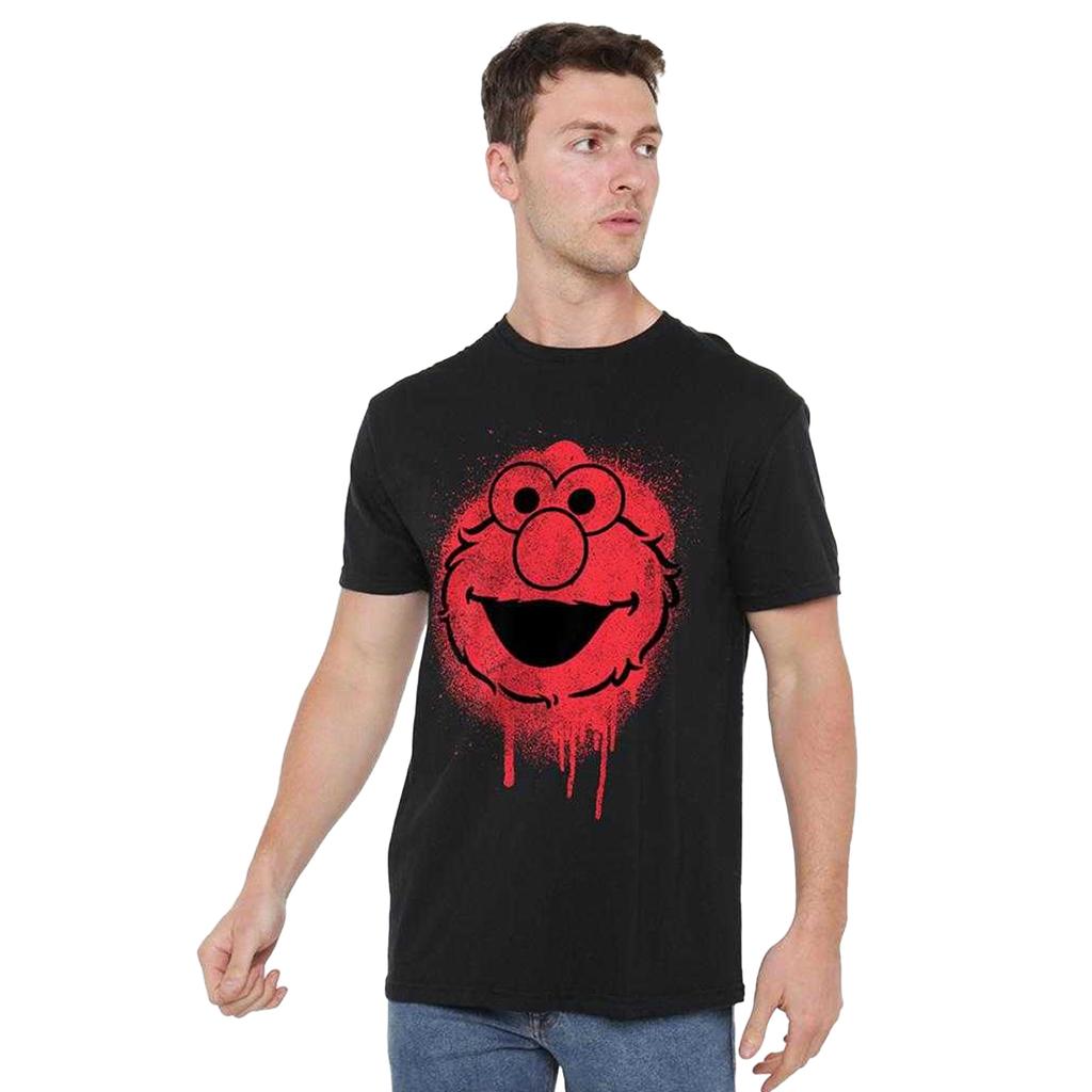 Sesame Street Unisex Adult Elmo Graffiti T-Shirt