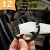24Pcs Car Seat Cover Plum Plate Metal Hooks, 12Pcs Plastic Car Seat Covers Chucks And 12Pcs Metal Hooks Set Locking Clip Plastic Card Fixed Fastener
