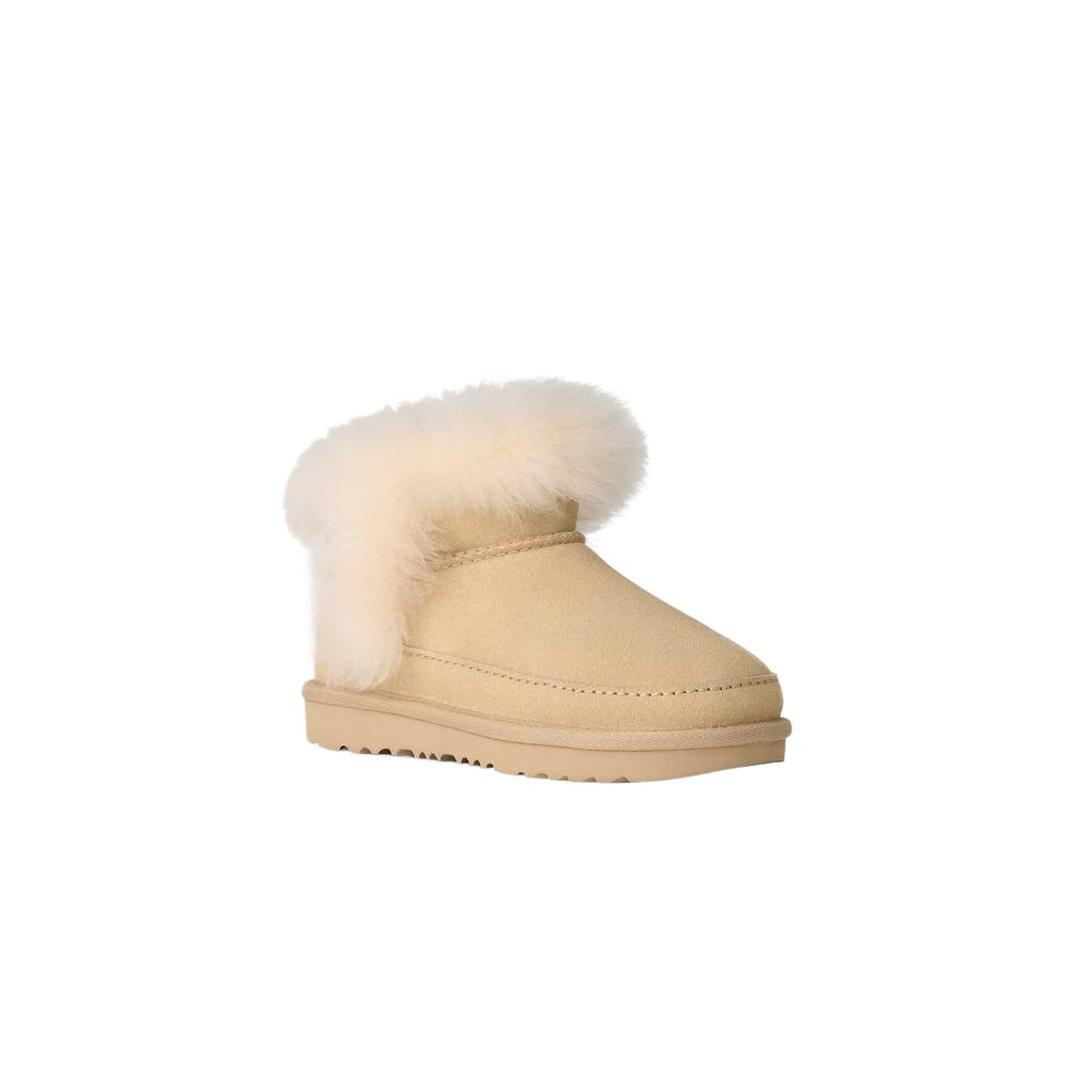 UGG Classic Ultra Mini Chalet Boot Kids Sandcastle Kids Sneakers Tan 1175950K-SNDCS