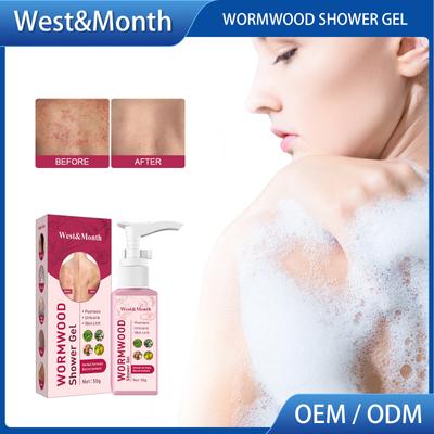 West&Month Vücut Yıkama Onarım Duş Jeli Besleyici Beyazlatma Kiri ve Yağı Giderir Akneyi Azaltır Derin Temizleyici Vücut Cilt Bakımı 50g