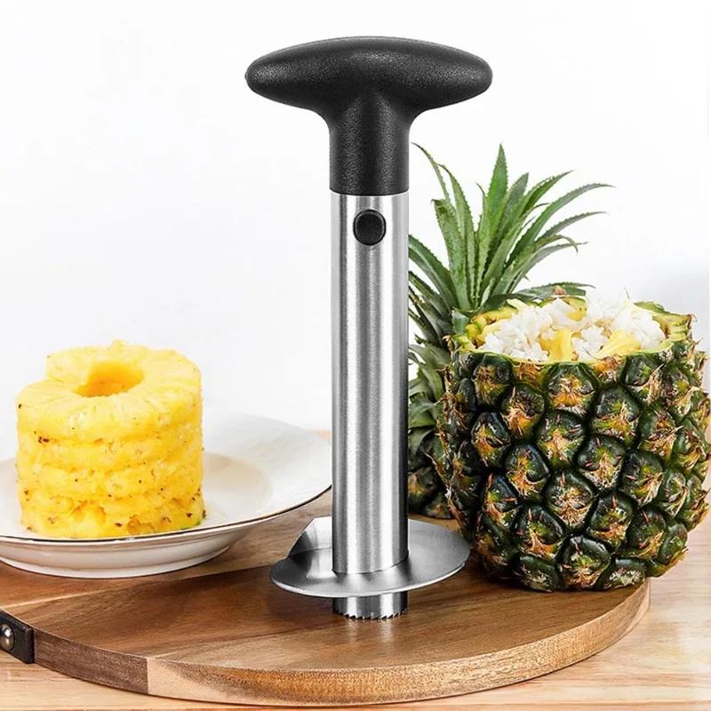 

1PC/Stainless Steel Pineapple Corer Slicer Spiral Ananas Cutter Fruit Corer Peeler Stem Remover Blades for Easy Coring Kitchen