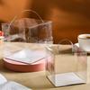10piece Transparent Handheld Cake Box 2-inch 3-inch Square Pastry And Puff Packaging Boxs Dessert Baking Pastry Mini Portable Bo