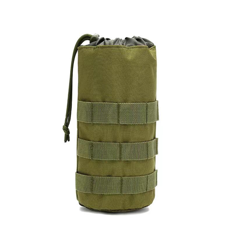 Tactical MOLLE Outdoor Water Bottle Pouch - Multifunctional Kettle Protector Bag for Cycling and Sports