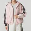 adidas FW25 Story Velvet Warm Logo Three Stripes Hooded Long Sleeve Jacket Women Jacket KB7605