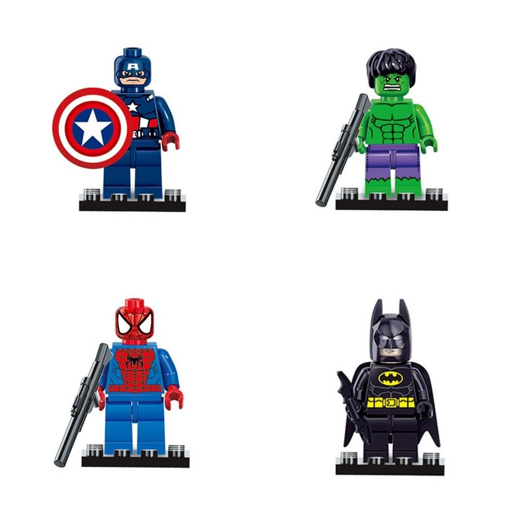 Superhero Building Blocks Toy Set With Diy Assembly For Kids Collectors