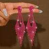 New multi-color dreamy geometric super flash high-end personalized fashion earrings