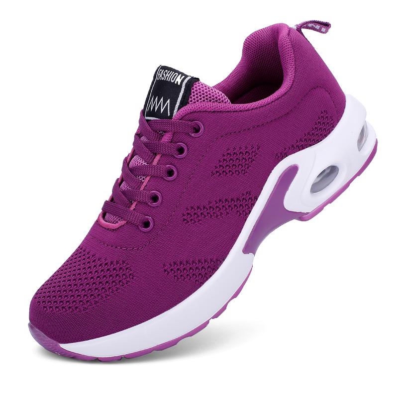 Breathable Mesh Women's Running Shoes Fashion Air-cushion Casual Sneakers Platform Shoes Fitness Dancing Sports Shoes
