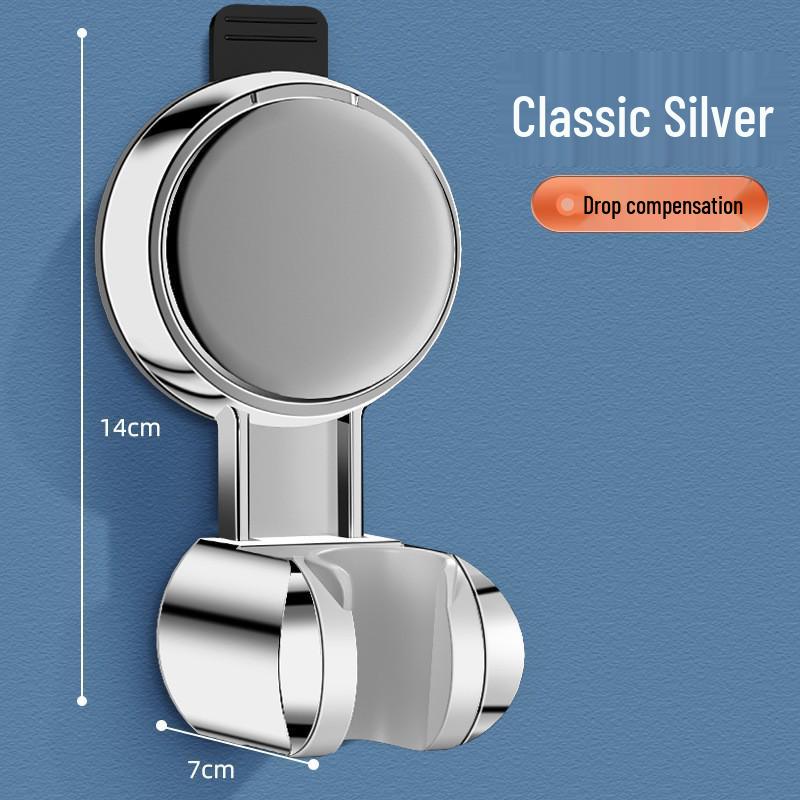 Punch-Free Adjustable Shower Head Wall Mount and Holder