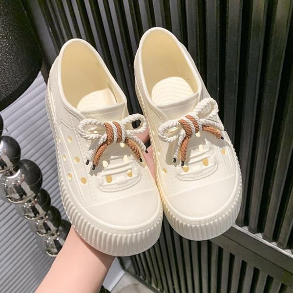 Fashion Beach Sandal Woman Luxury All-Match Soft Shoes Closed Toe Summer Heels Comfort Girls Bow Scandals Butterfly-knot Casual Leisure