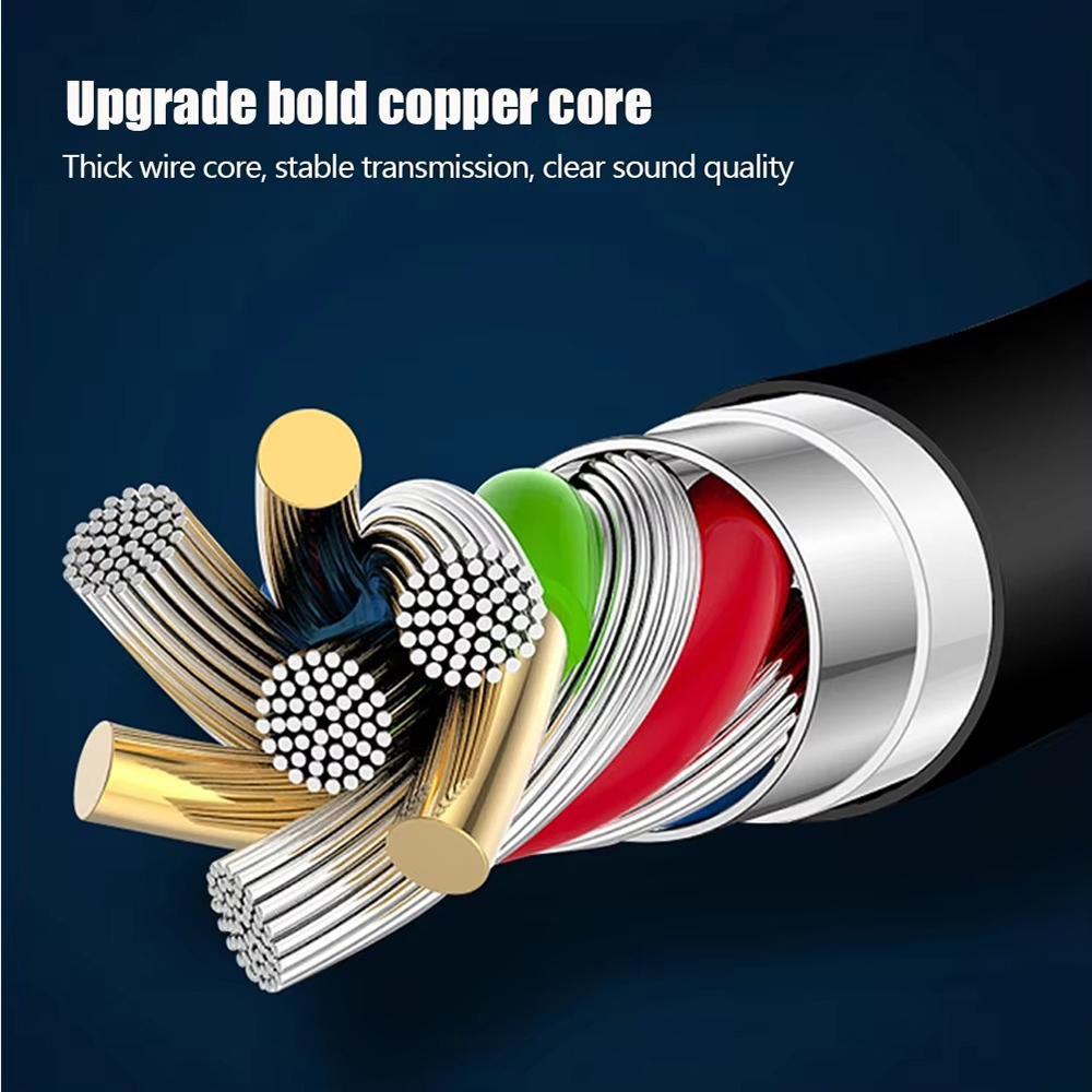 2 In 1 Cable Type C To 3.5mm Jack Audio Splitter Adapter For Xiaomi Huawei Headphone Charger USB C Earphone Aux Cable 3.5 Adapte