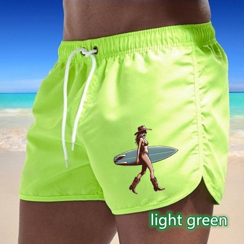 BBK-77 Sommer Neue Herren Schnelltrocknende Badehose Sporthose Bademode Badeshorts Joggingshorts Sportlich Kreativer Basketball-Print