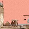 Wallpaper Geometric pattern coral, soft forms 50x1000
