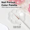 8 Holes Nail Art Color Palette With Display Stand Uv Gel Polish Holder Diy Drawing Paint Dish Manicure Tool