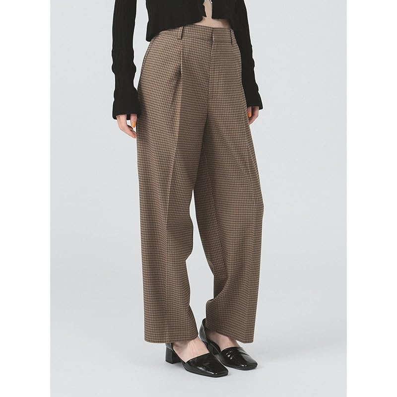 [Ray Beams] Pants Check 1 Tack Ladies BROWN 0