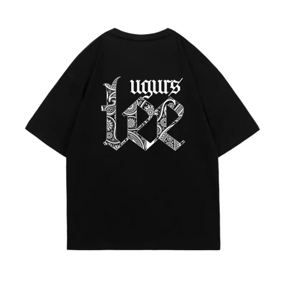 

New Summer Fashion Luxury Experience Men s and Women s Oversized Cotton T-shirt Cotton Short Sleeves Tops Lovers Sweet Pairing XXXXXL чёрный