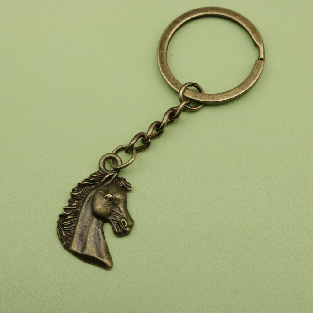 Elegant Horse Head Keychain Pendant Jewelry