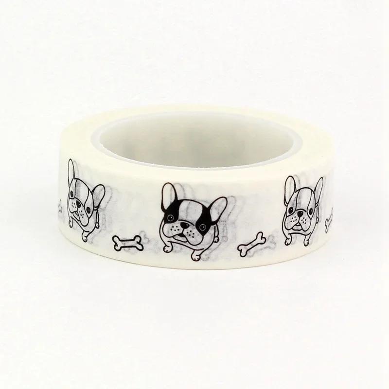 NEW 1PC 10M Decorative Black and White Japanese Washi Tape Set DIY Journaling Adhesive Moon Masking Tape Cute Stationery