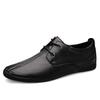 Men's Spring Low-Top Casual Formal Black Leather Shoes - Large & Small Sizes