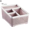 Storage Box Hollow Anti Slip PP Multi Grid Pen Stationery Cosmetic Organizer Classroom Things
