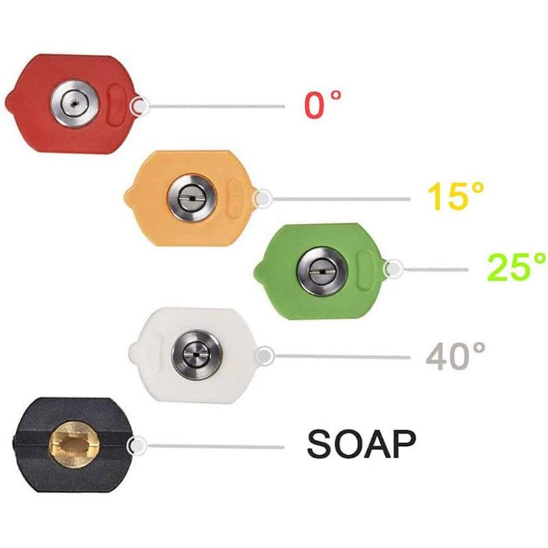 High-Pressure Adjustable Car Wash Foam Gun with Five-Color Nozzle