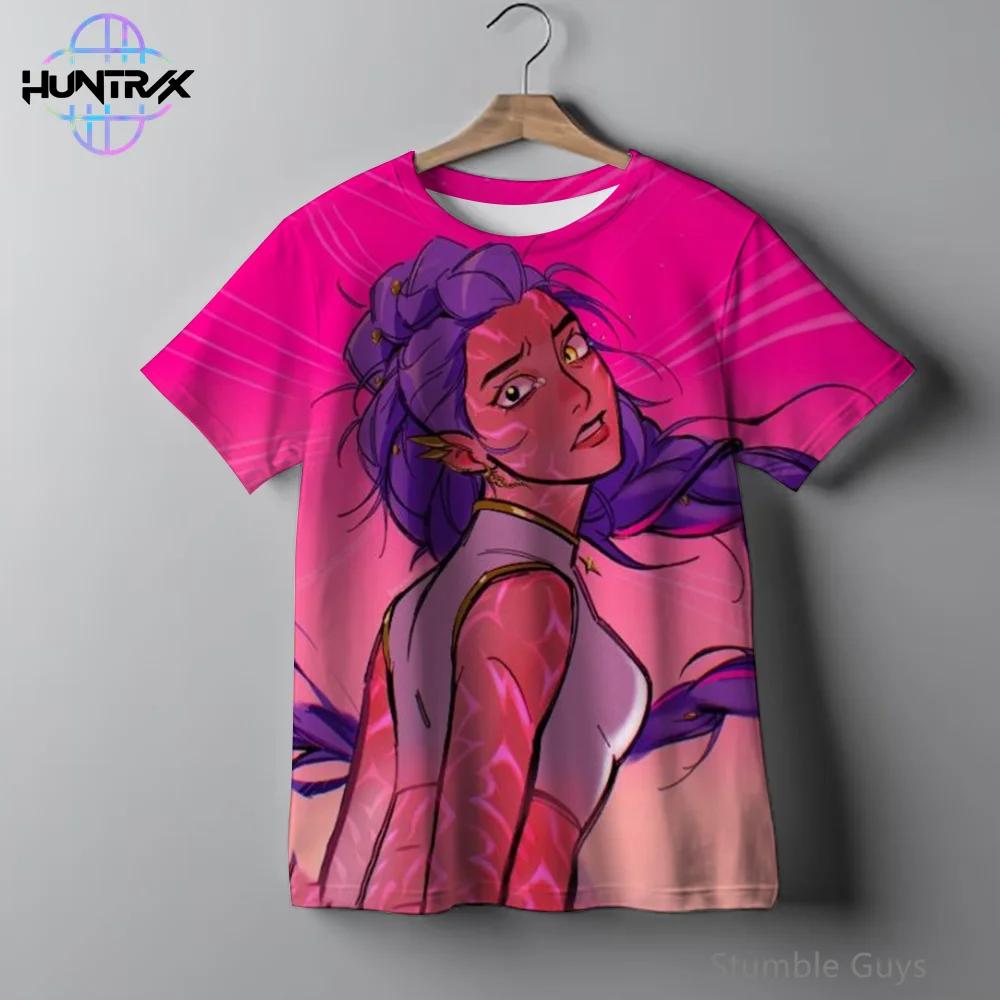 Kids T-shirts 3D Cartton Kpop Demon Hunters Casual Fashion Short Sleeve T-Shirt
