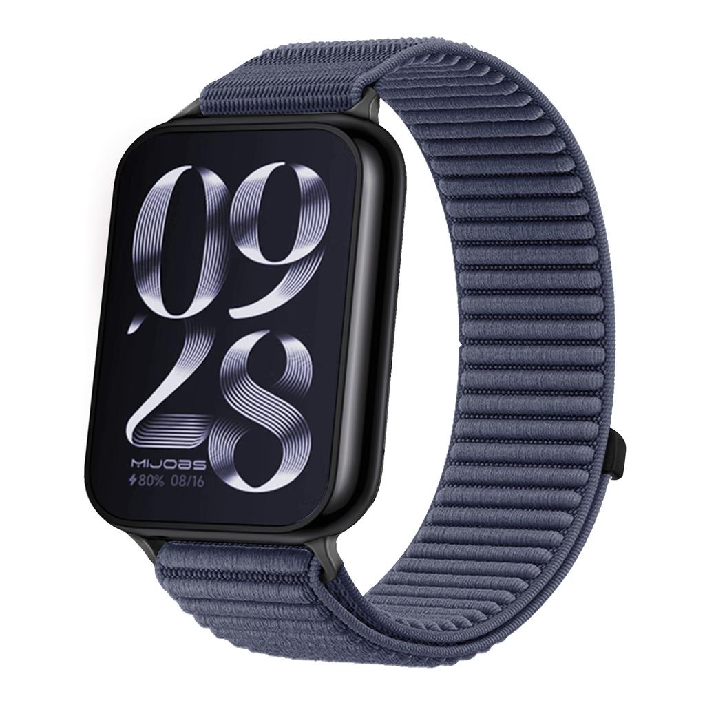 Sports Nylon Braided Loop Band for Xiaomi Mi Band 9 Pro 8 Pro Metal Head Breathable Bracelet Correa Redmi Watch 6 5 4 Wristband