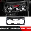 For Subaru Crosstrek XV SUV/Hybrid 2018- Carbon Car Air Condition AC Switch Button Panel Cover Trim Interior Accessories