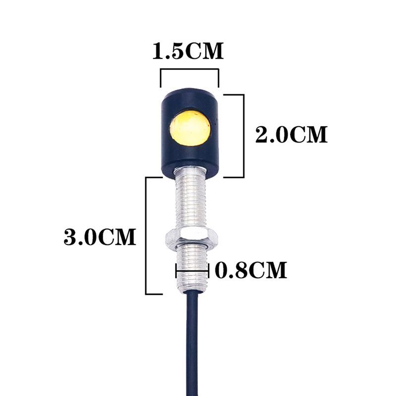 Śruba do tablicy rejestracyjnej motocykla LED Super Bright Tail Light Brake Mgła