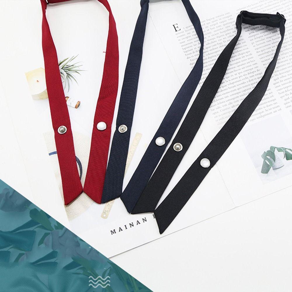 Tie Solid Color For School Costume For Women Ribbon Tie JK Bow Tie Cravat Cross Bow Tie Neck Ties
