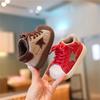 New Winter Baby Shoes Leather Short Fur Star Toddler Kids Shoe Soft Sole Outdoor Tennis Fashion Little Baby Boys Sneakers
