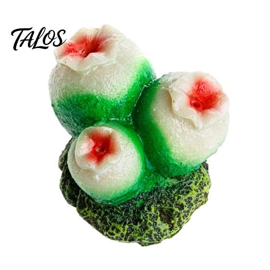 Coral Bubbler Aquarium Accessory Shell, Resin Volcano Air Pump Bubbler, Blister Resistant Fish Ornament Tank Decoration for Shrimp Crab Betta