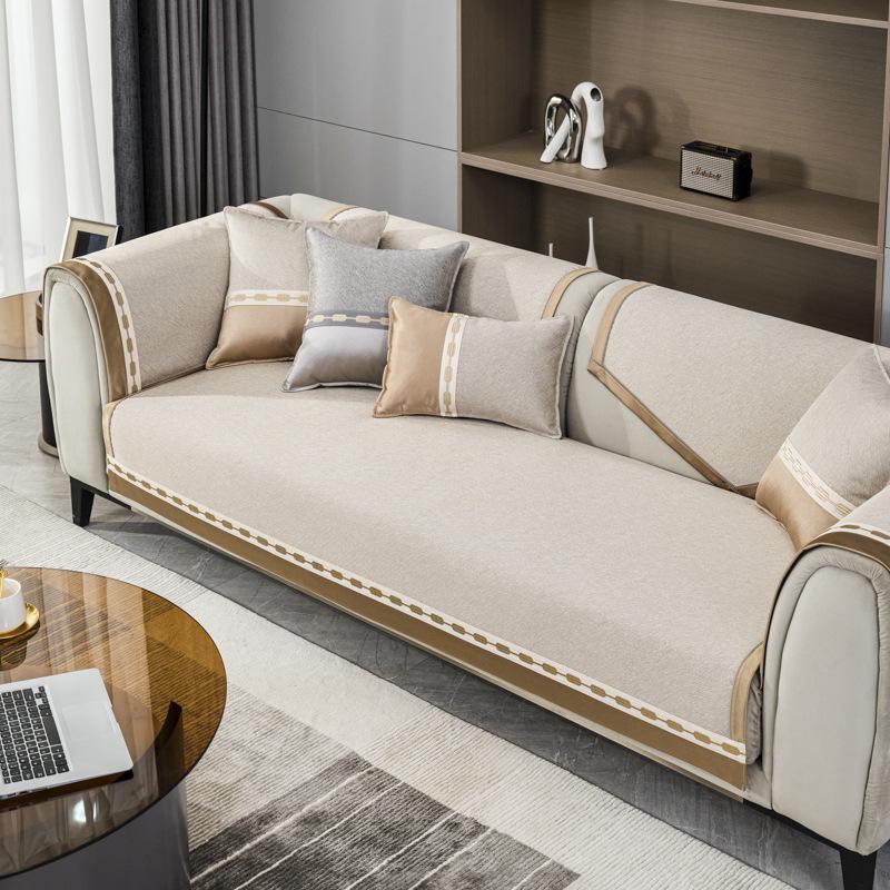Light Luxury Sofa Cushion Four Seasons Universal Non-Slip High Precision High-End Modern Simple Nordic Fabric Sofa Towel Cover