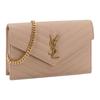 Saint Laurent Ysl Cassandra V Quilted Leather Shoulder Bag Women shoulder bag Dark-Beige 857605-BOW01-2721
