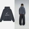 Mens Hooded Sweatshirt American Style Letter Print Loose Casual Daily Wear Top