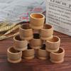 10Pcs/Set  Unpainted Portable Kitchen Tool Egg Cup Wood Storage Holders Egg Tray