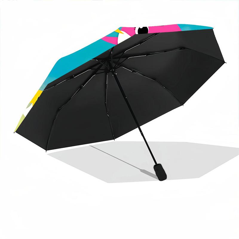 1pc Shark, Ocean Adventure Automatic Umbrella - Automatic Opening And Closing, Sturdy Iron Frame, Portable Folding Design yy251018157