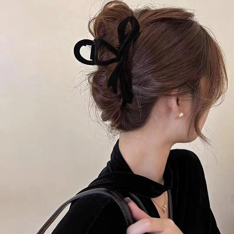 Nuovi Fermagli per Capelli Fiocco di Velluto Rosso Autunno Inverno Donne Clip a Pinza per Capelli Forcina Elegante Francese Accessori per Capelli Copricapo Femminile Regalo