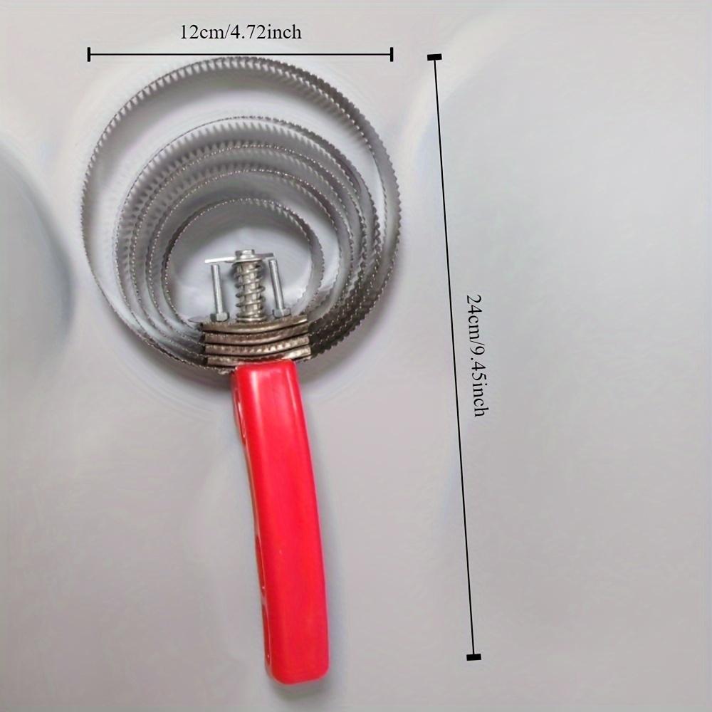 

1pc Durable Stainless Steel Curry Comb for Horses Equine Grooming Tools, Shedding Hair Removal, Scratch Relief, Mane and Tail Cleaning Comb Five laps красный