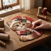 Kit Patchwork Fai da Te di Natale, Kit Artigianato Tessuto Animale, Decorazione Tradizione Festiva Fatta in Casa Cappello da Strega di Halloween