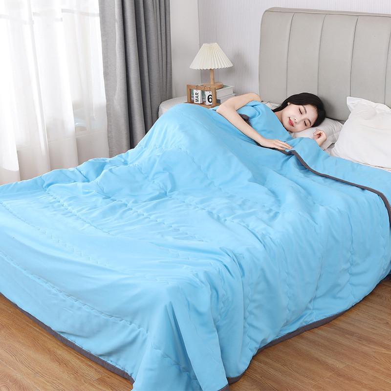 Couette d'été en coton lavable à l'eau avec teinture active pour chambre à coucher et dortoir