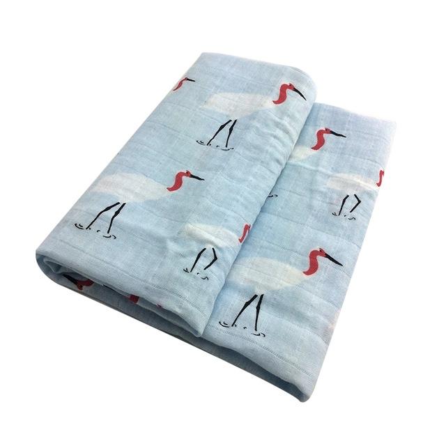 New Baby Blankets Newborn Soft Organic Cotton Bamboo Baby Bibs Muslin Swaddle Wrap Feeding Burpy Towel Scarf Big Diaper